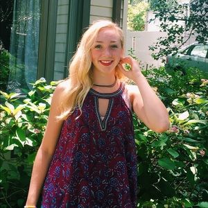 Hollister Magenta Blouse